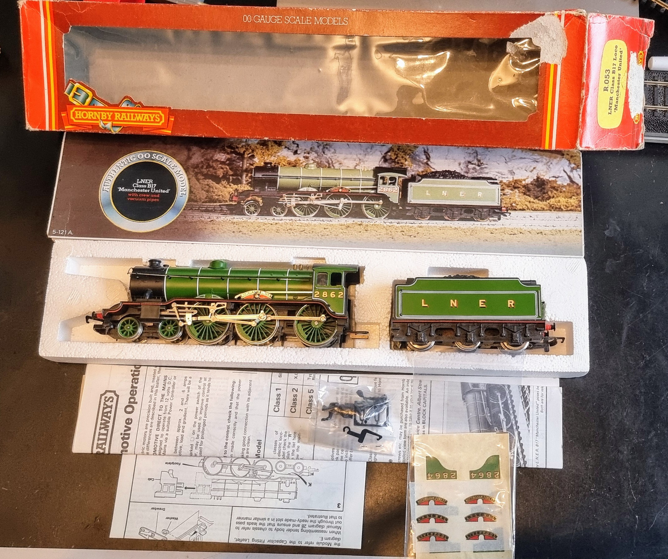 Hornby R053 4-6-0 LNER lined apple green B17 Footballer